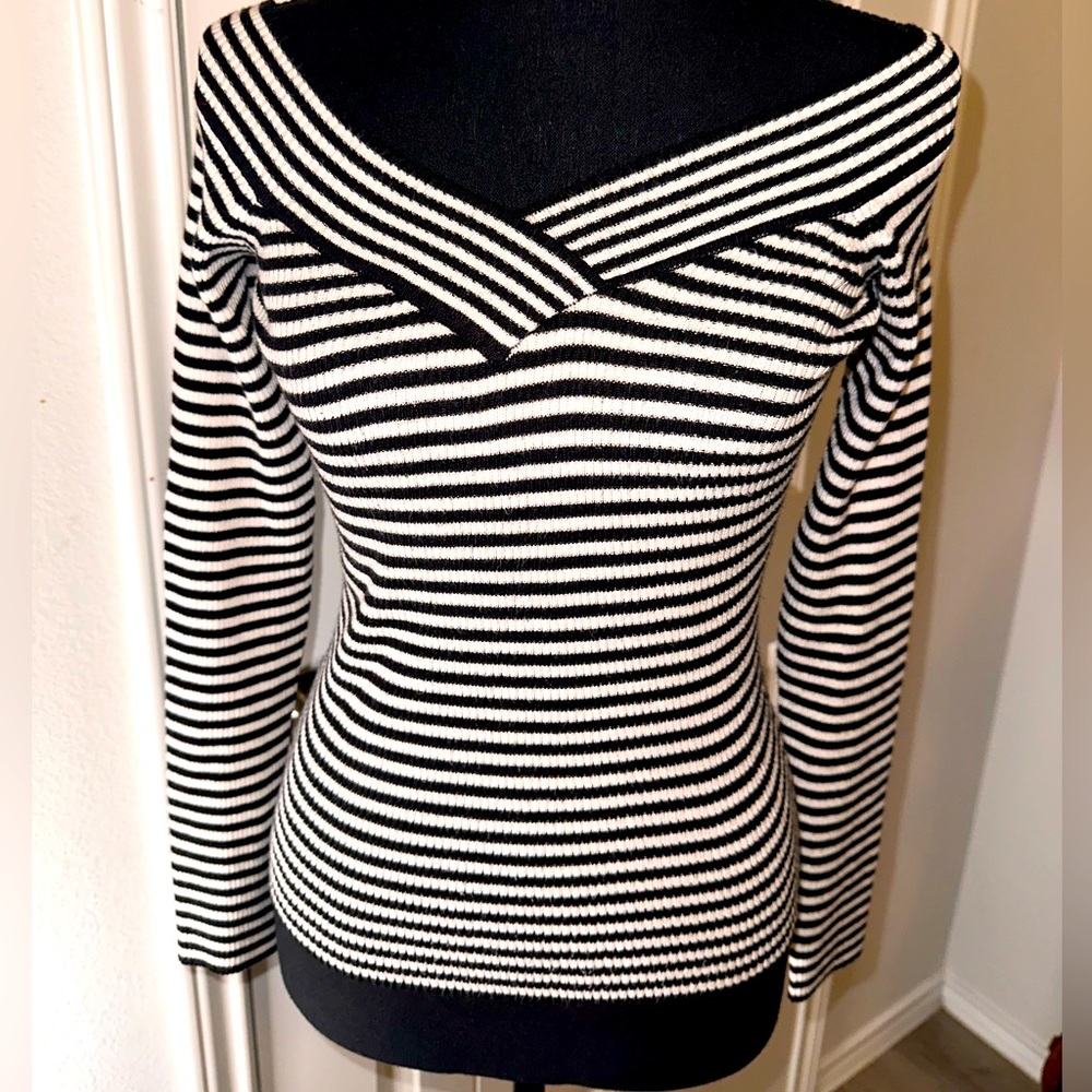 Rue21 L/S Striped Off The Shoulder Blouse